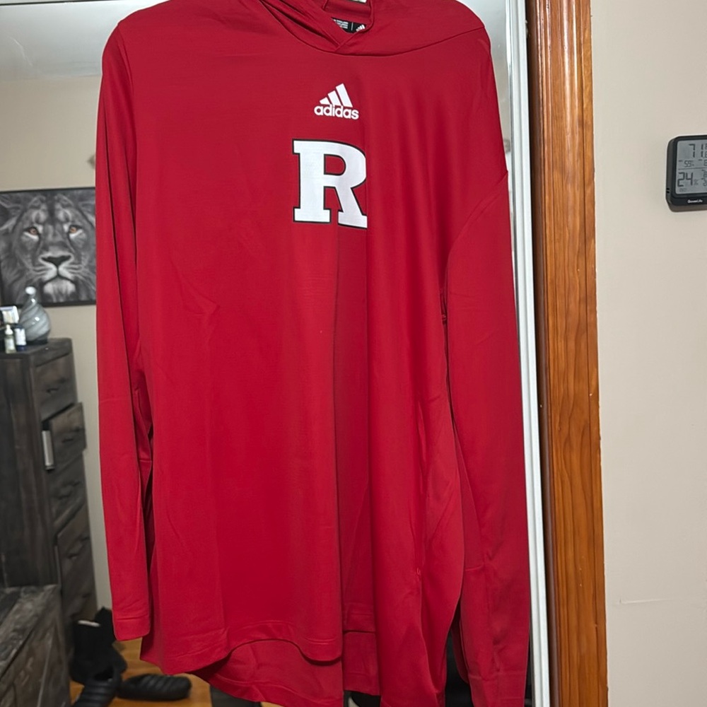 adidas rutgers hoddie shirt